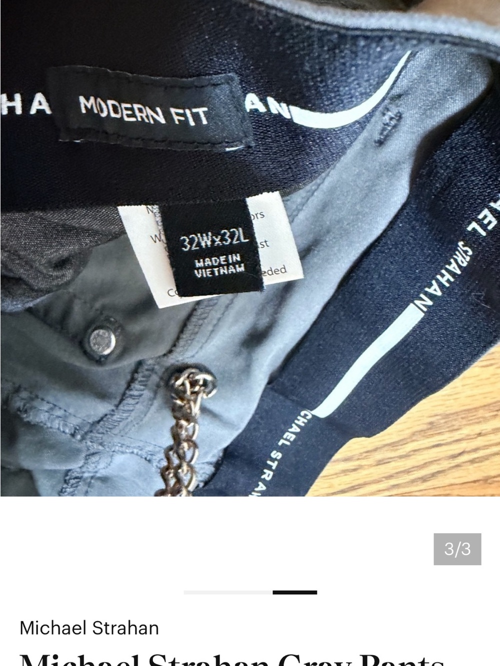 Gray Modern Fit Men's Golf Pants